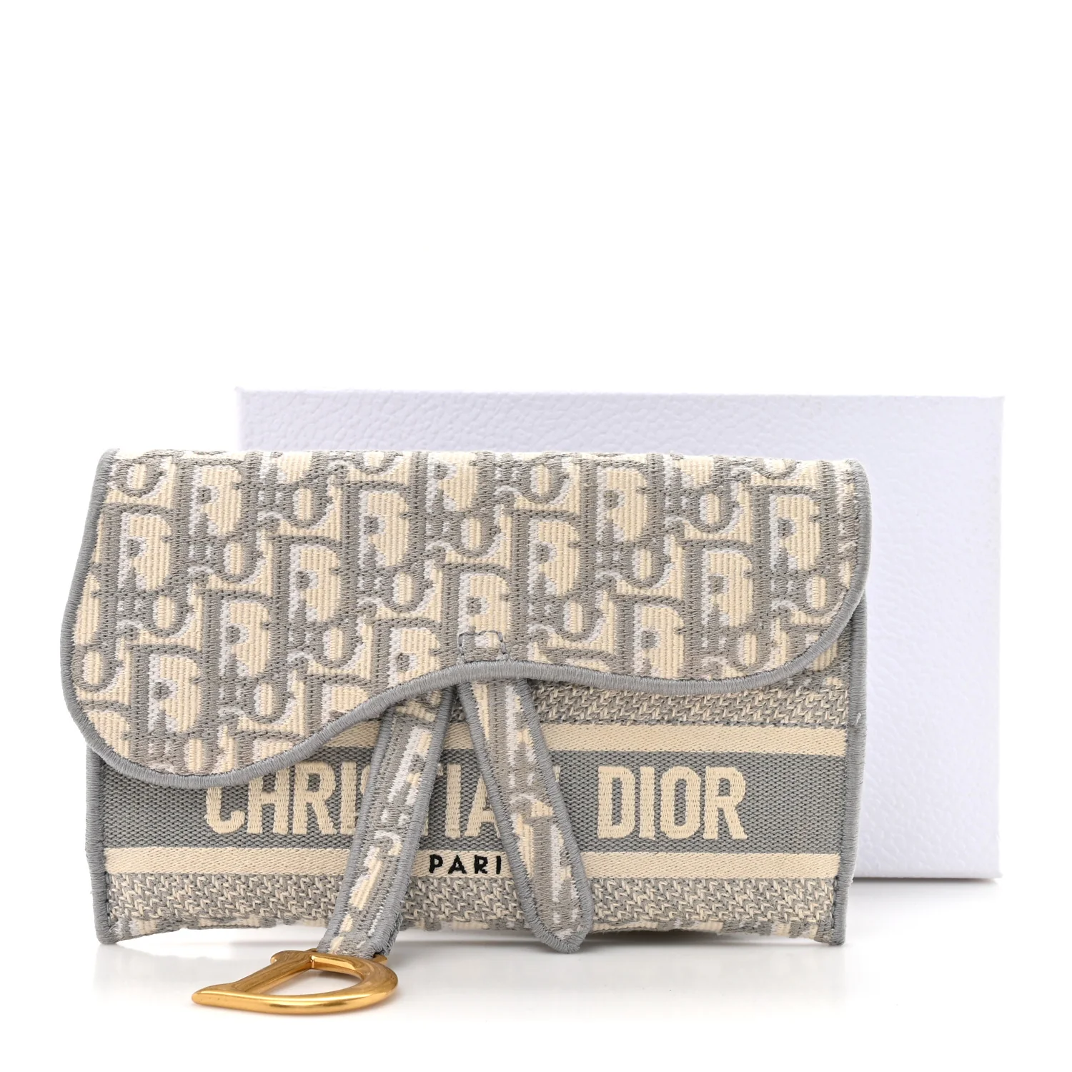 Oblique Slim Saddle Pouch Grey - Top Club