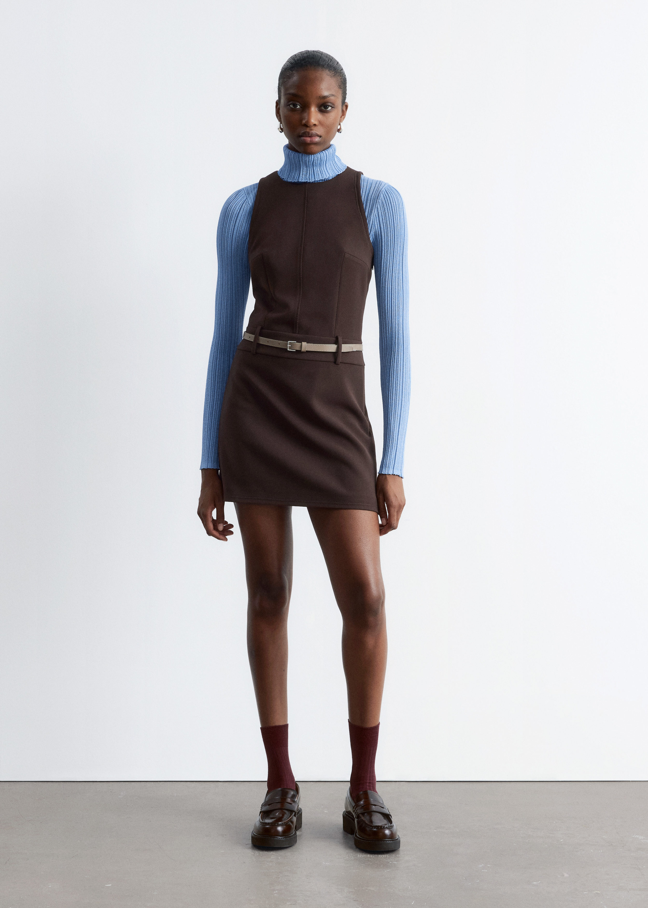 & Other Stories SLEEVELESS A-LINE MINI DRESS