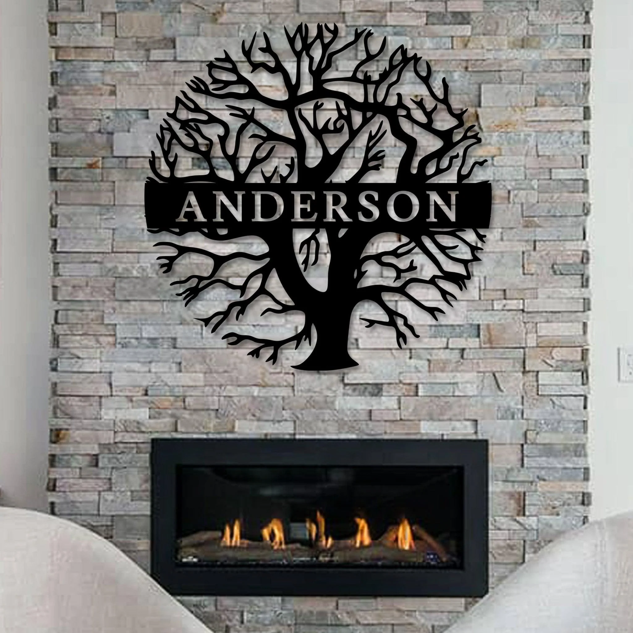 Custom Round Tree Metal Wall Decor - Alvarez Pro Painting LLC
