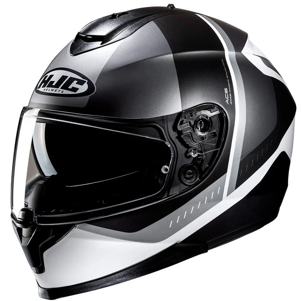 HJC C70N ALIA HELMET - BLACK / WHITE / GRAY
