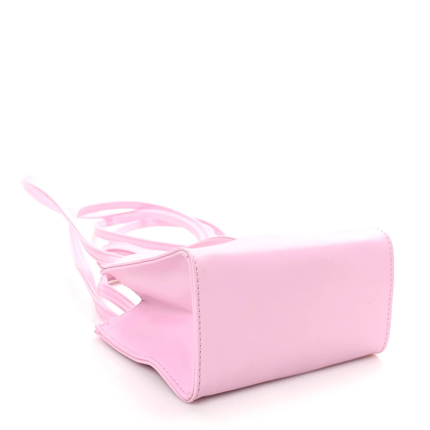 Vegan Leather Small Shopping Bag Bubblegum - Top Club