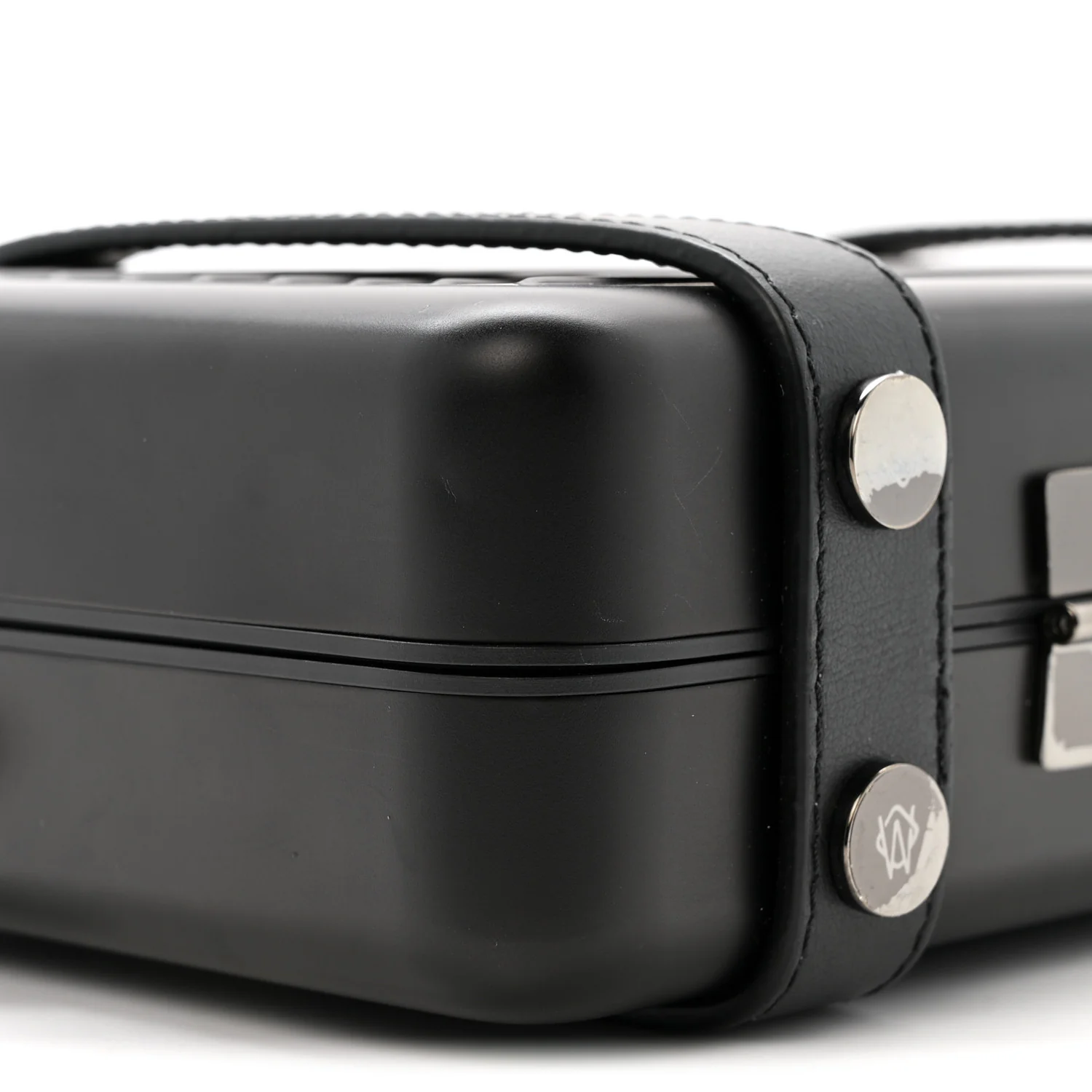 Matte Aluminum Personal Cross-Body Bag Black - Top Club