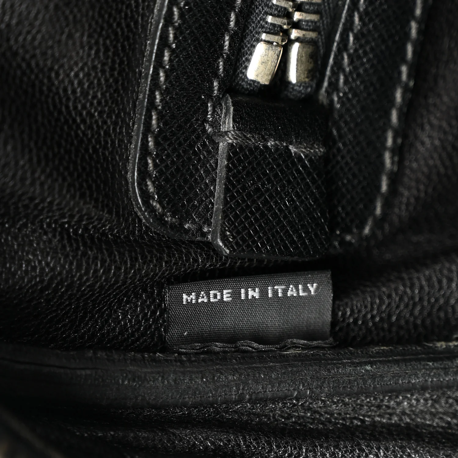 Saffiano Travel Briefcase Black - Top Club