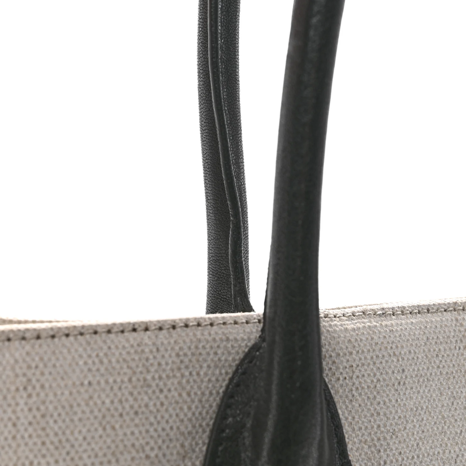 Linen Calfskin Rive Gauche Tote Greggio Natural - Top Club