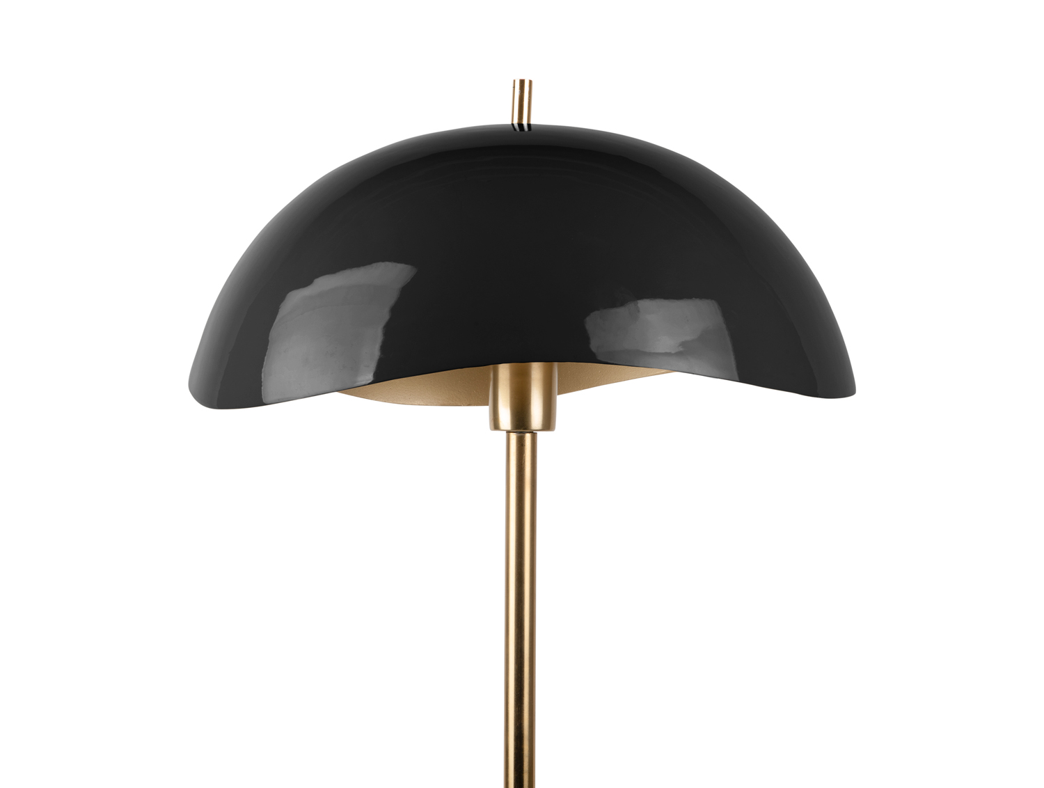Floor lamp Waved enamel black