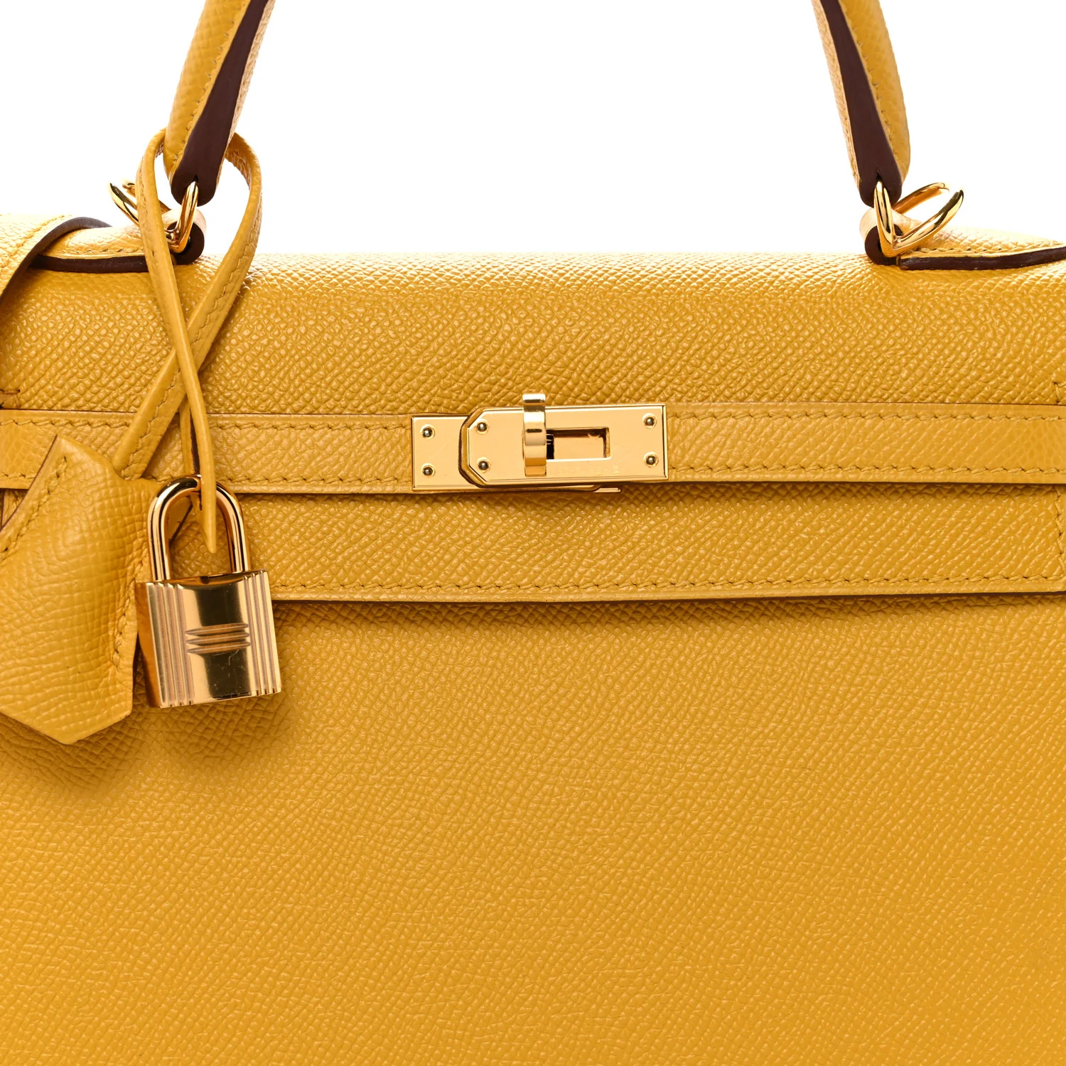Epsom Kelly Sellier 25 Jaune Ambre - Top Club