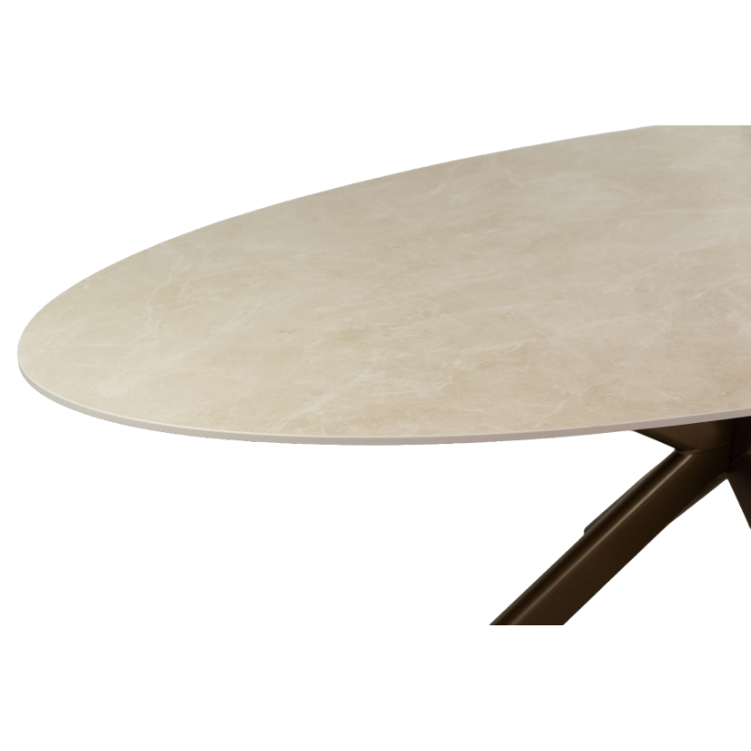 Eettafel Ovaal Fume 260x120 cm