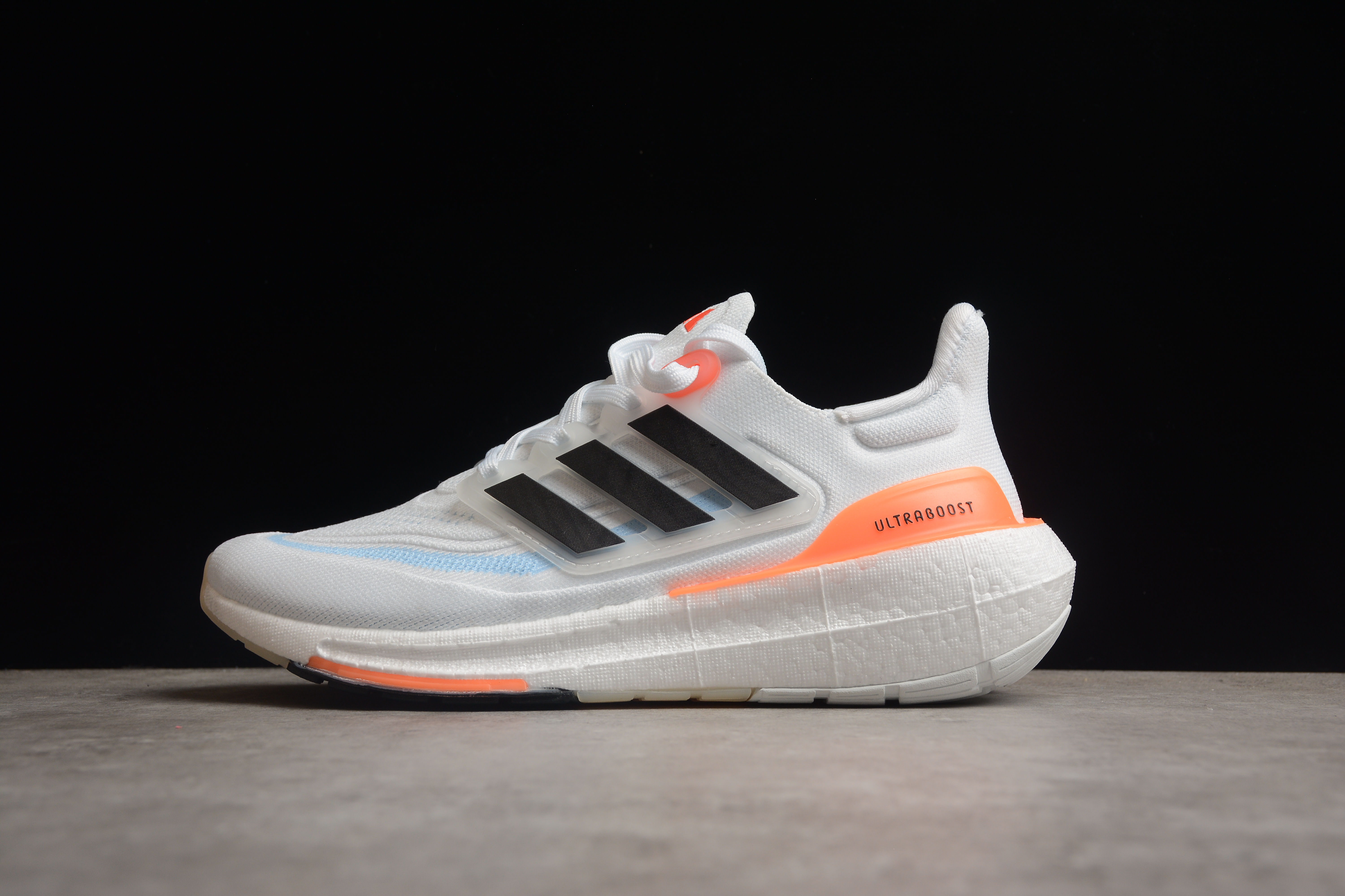 adidas Ultra Boost Light White Black Solar Red HQ6351 - Sneaker Replica Workshop