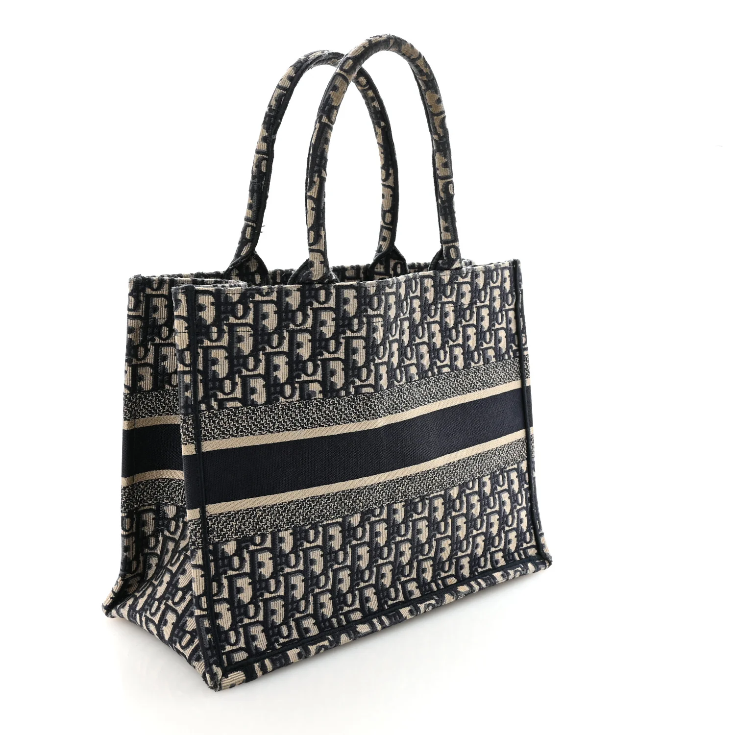 Oblique Medium Book Tote Blue Multicolor - Top Club