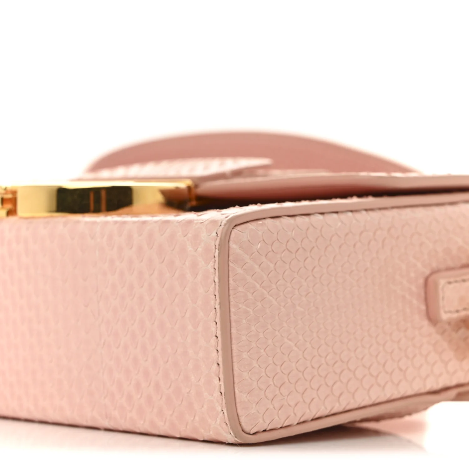 Snakeskin 30 Montaigne Box Bag Rose Clair - Top Club