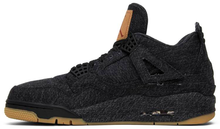 Levi s x Air Jordan 4 Retro  Black Denim  AO2571-001 Replicas - Sneaker Replica Workshop