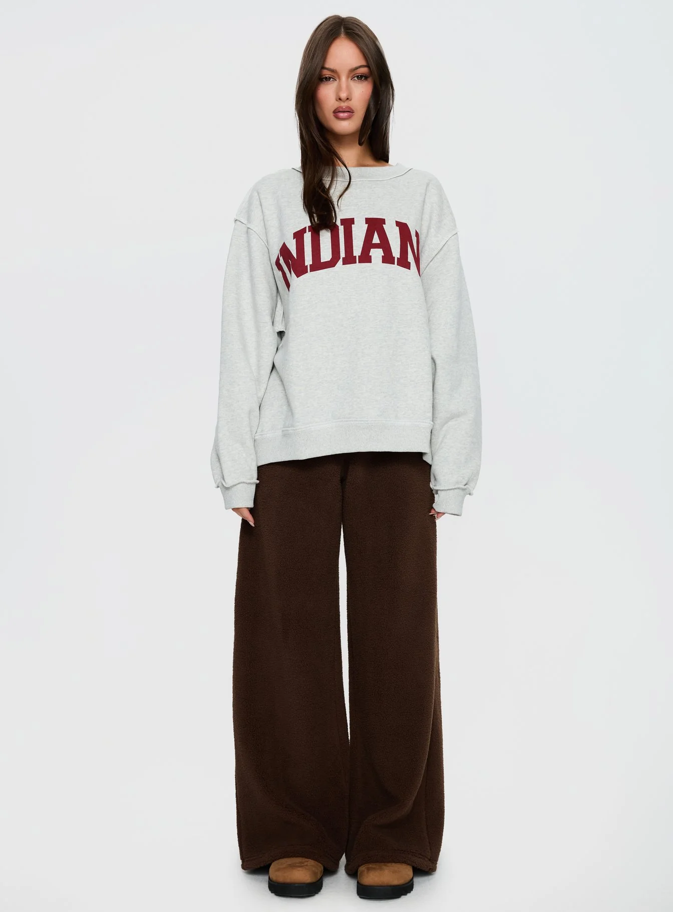 Siberia Fleece Track Pant Chocolate Brown