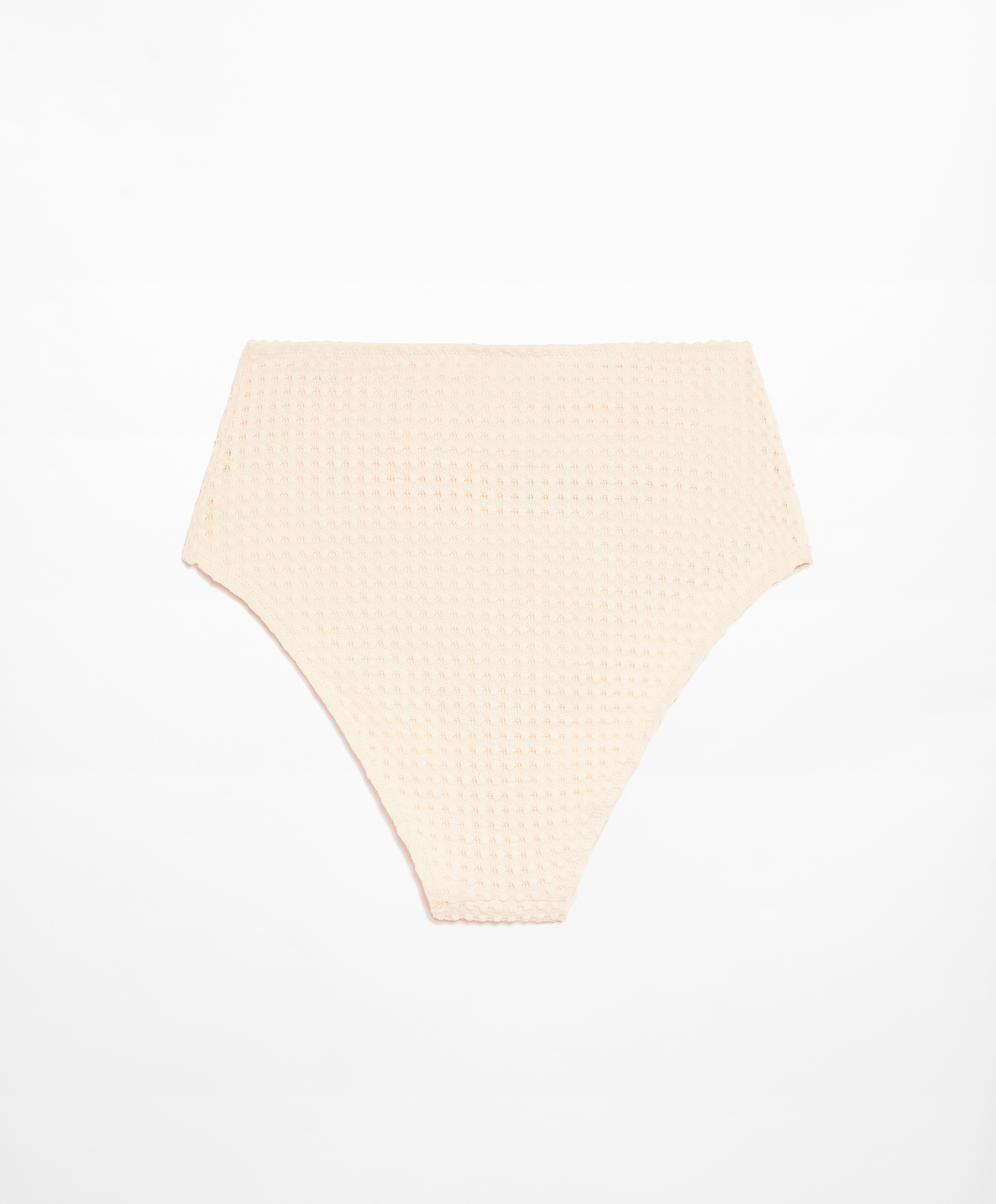 OYSHO Bubble textured high-waisted bikini briefs