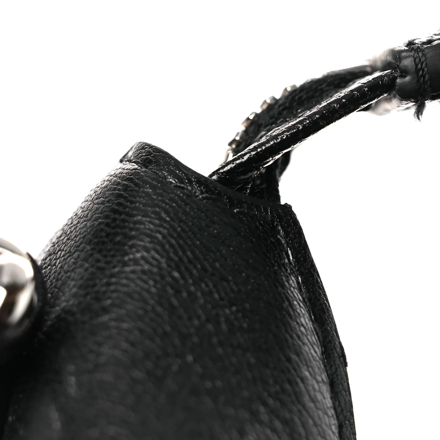 Grained Calfskin Medium Brea Crossbody Bag Black - Top Club