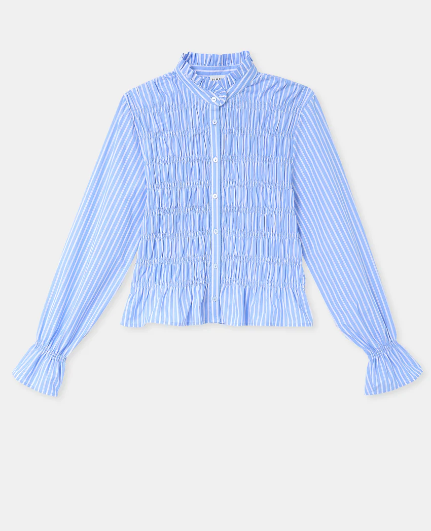 Pimkie Chemise smockée et rayé avec manches ballons