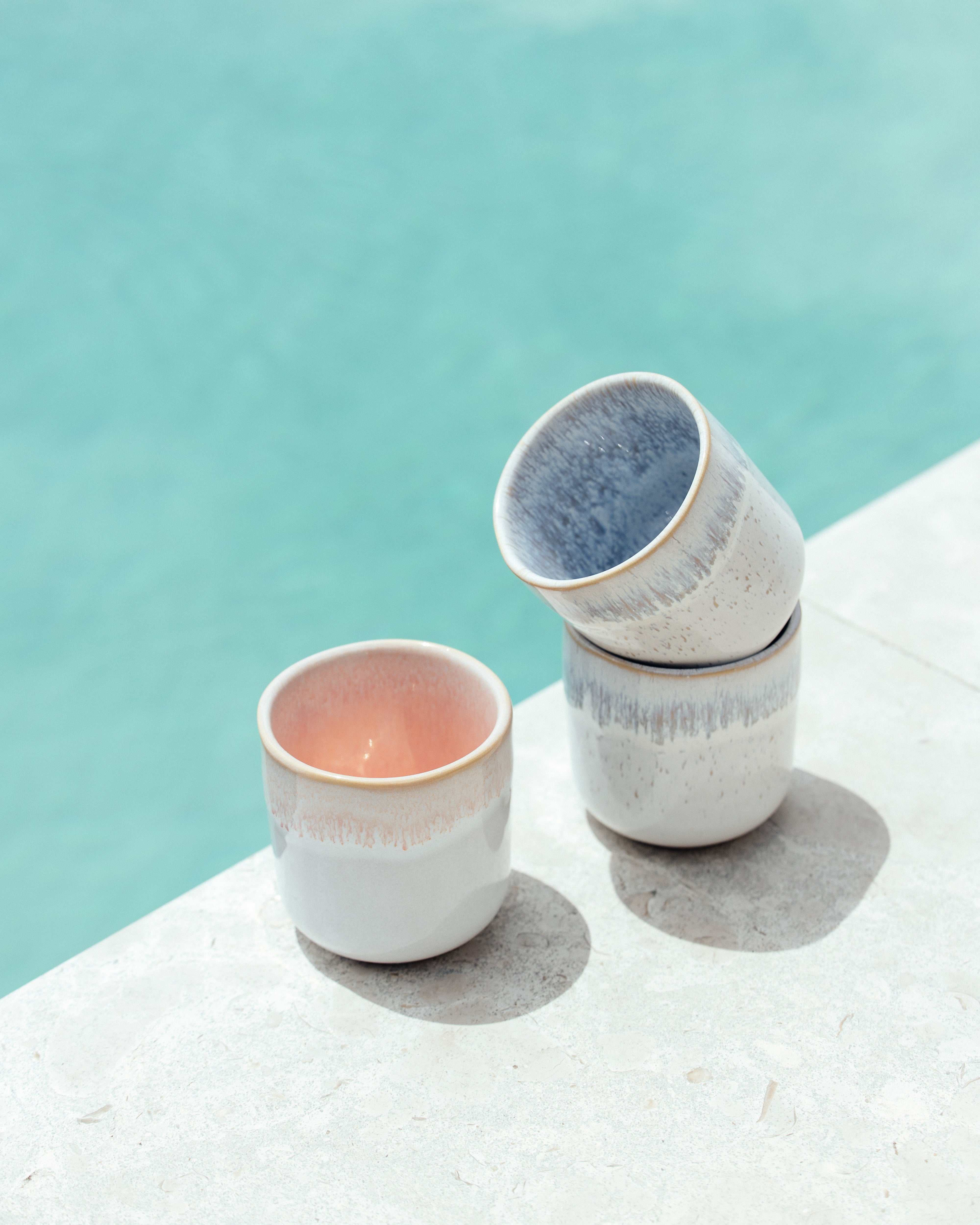 Melides Becher klein rosé 4er-Set