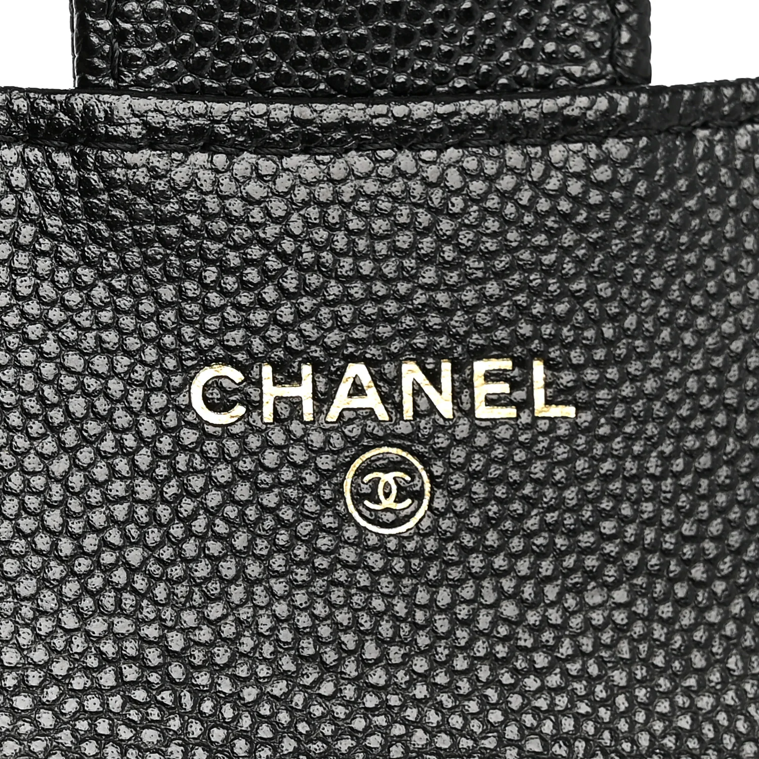 Caviar Quilted Flap Card Holder On Chain Black - Top Club