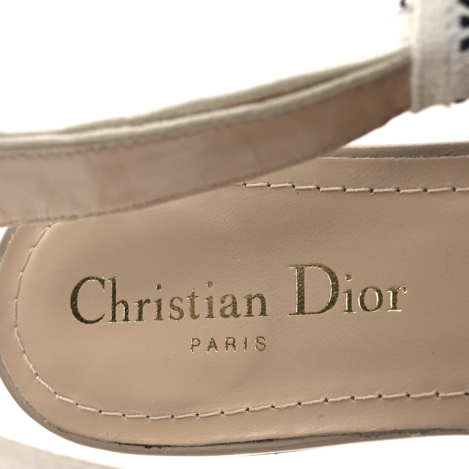 Technical Canvas Ribbon J'Adior Slingback Ballet Flats 38.5 Powder Nude - Top Club