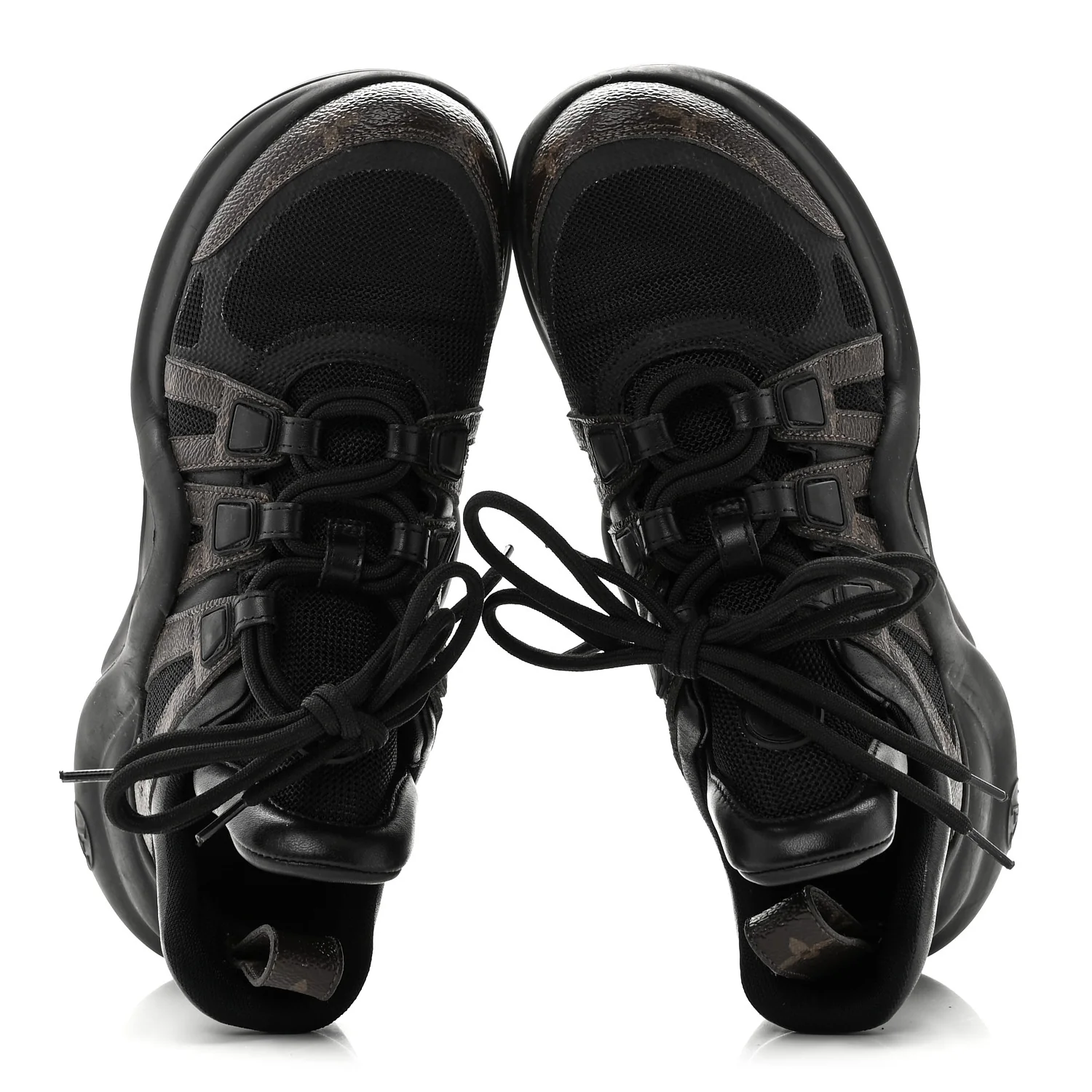 Calfskin Patent Monogram LV Archlight Sneakers 38 Black - Top Club