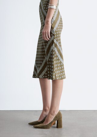 & Other Stories SUEDE BLOCK-HEEL PUMPS