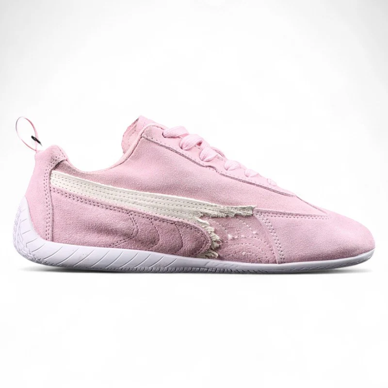 Balenciaga Speedcat Suede in Pink/White - Sneaker Replica Workshop