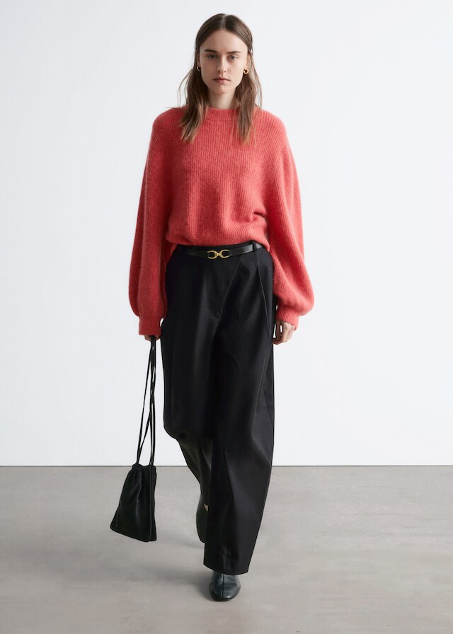 & Other Stories ALPACA-BLEND BALLOON-SLEEVE JUMPER