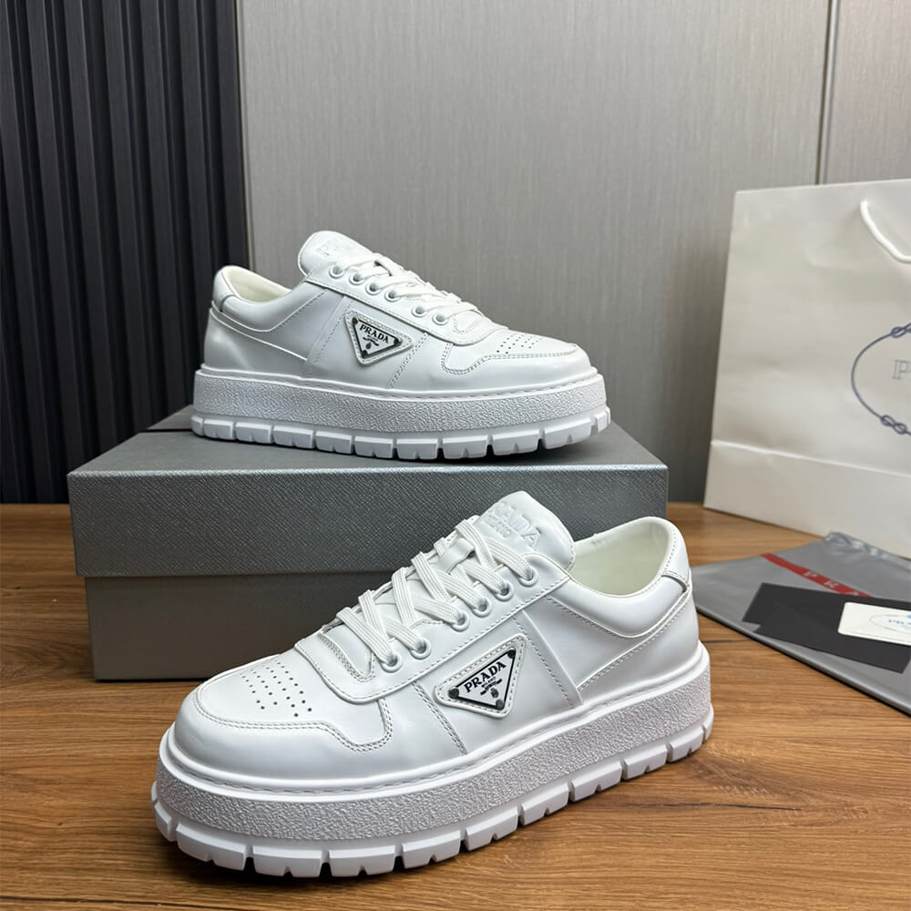 Prada Leather Sneakers - Top Club