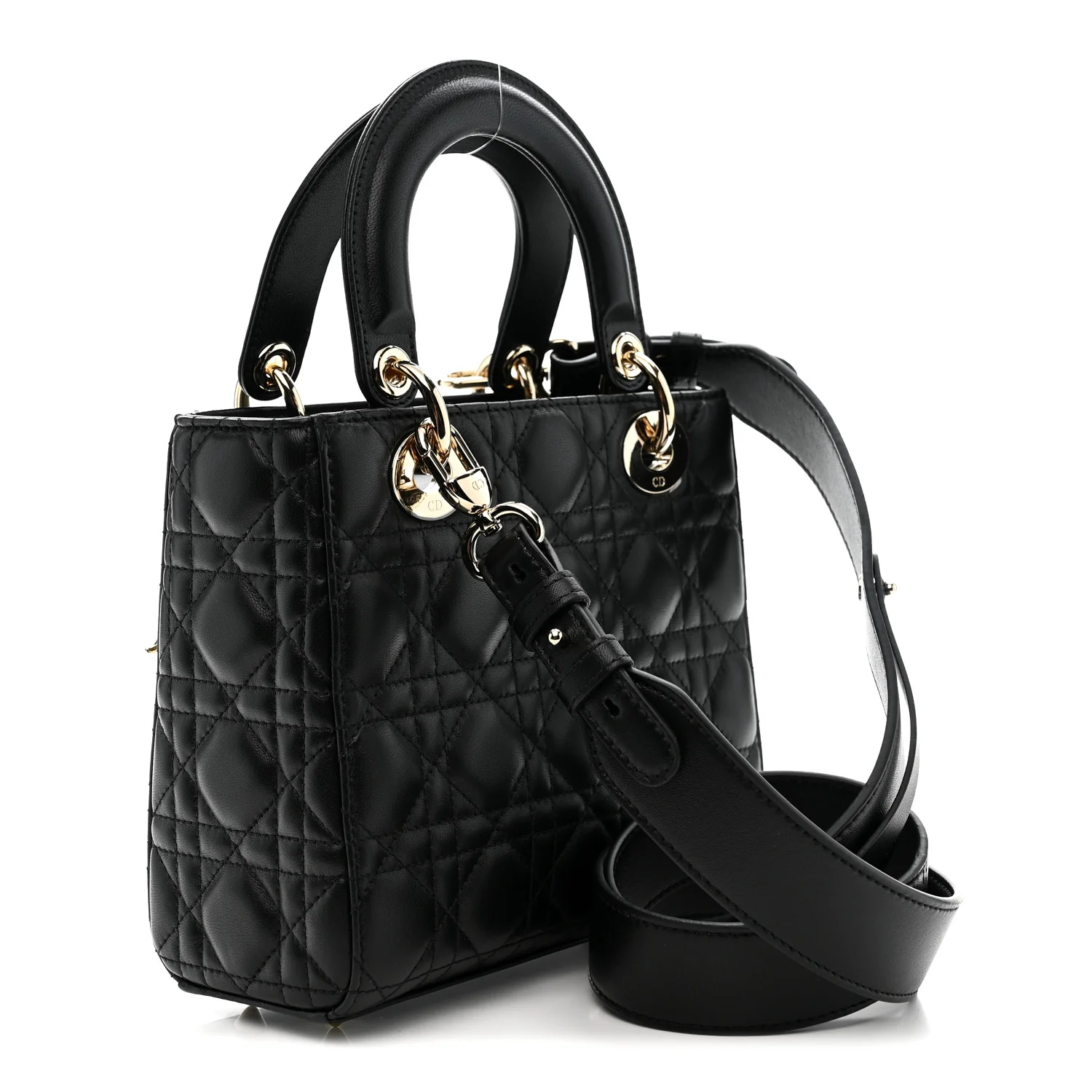 Lambskin Cannage Small My ABCDior Lady Dior Black - Top Club