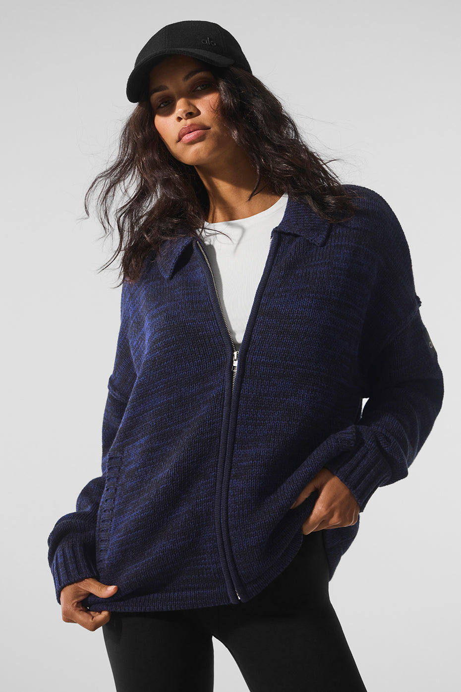 COACH Heritage Full Zip Sweater
