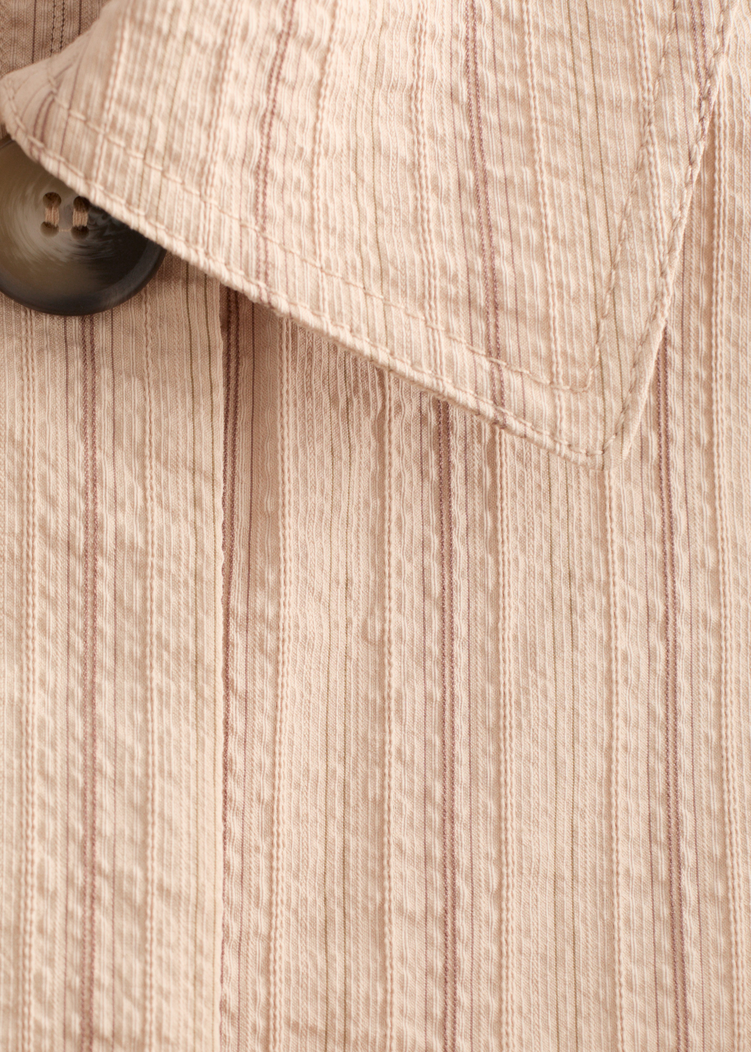& Other Stories OVERSIZED PINSTRIPE TRENCH COAT