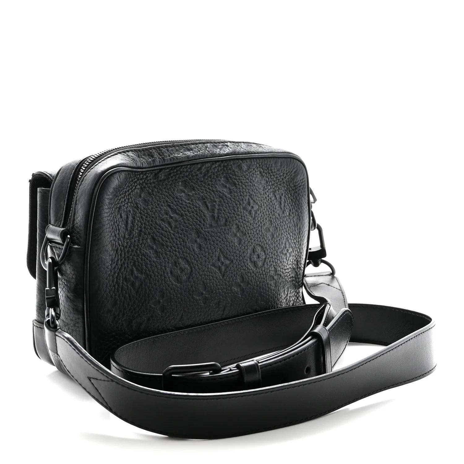 Taurillon Monogram Steamer Messenger Black - Top Club