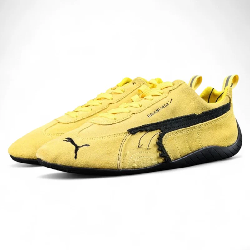 Balenciaga Speedcat Suede in Yellow & Black - Sneaker Replica Workshop