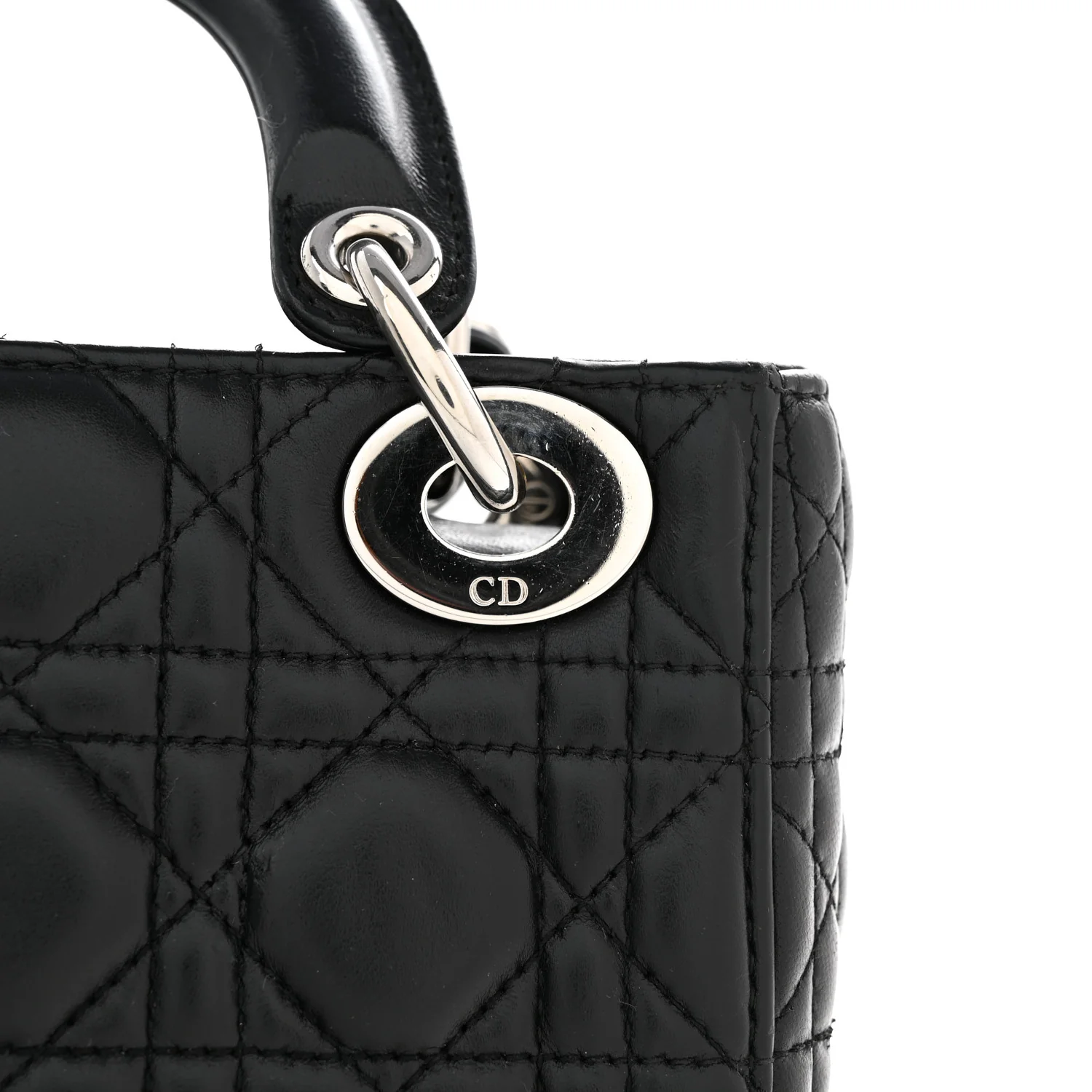 Lambskin Cannage Mini Lady Dior Black - Top Club