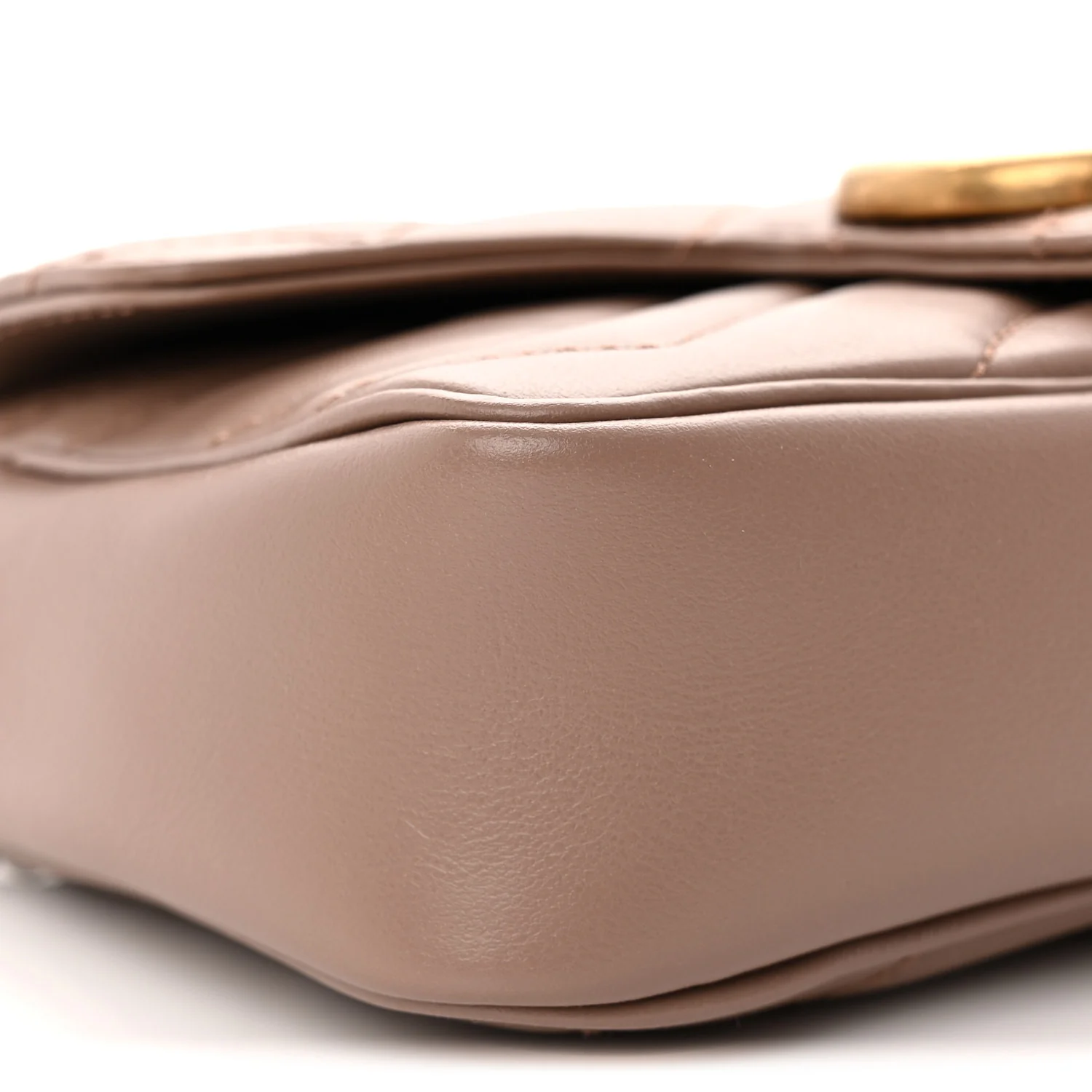 Calfskin Matelasse Super Mini GG Marmont Shoulder Bag Porcelain Rose - Top Club