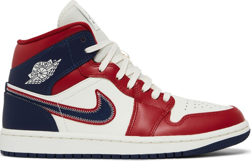 Wmns Air Jordan 1 Mid SE  USA  2022 DQ7648-600 - Sneaker Replica Workshop