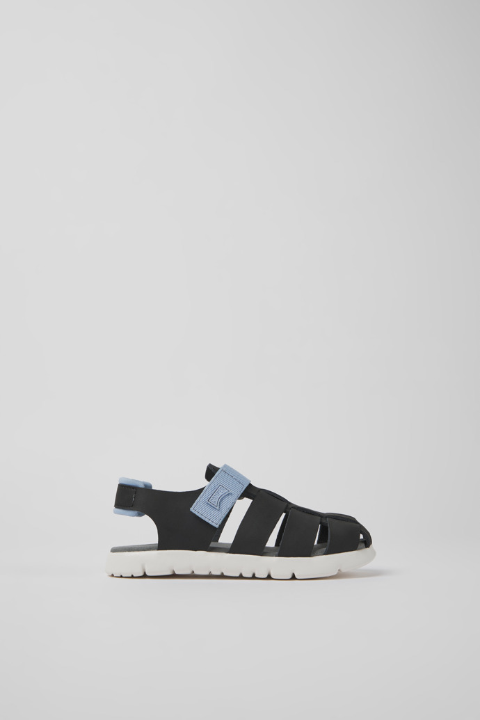 Caterpillar Black Leather Sandals for Boys