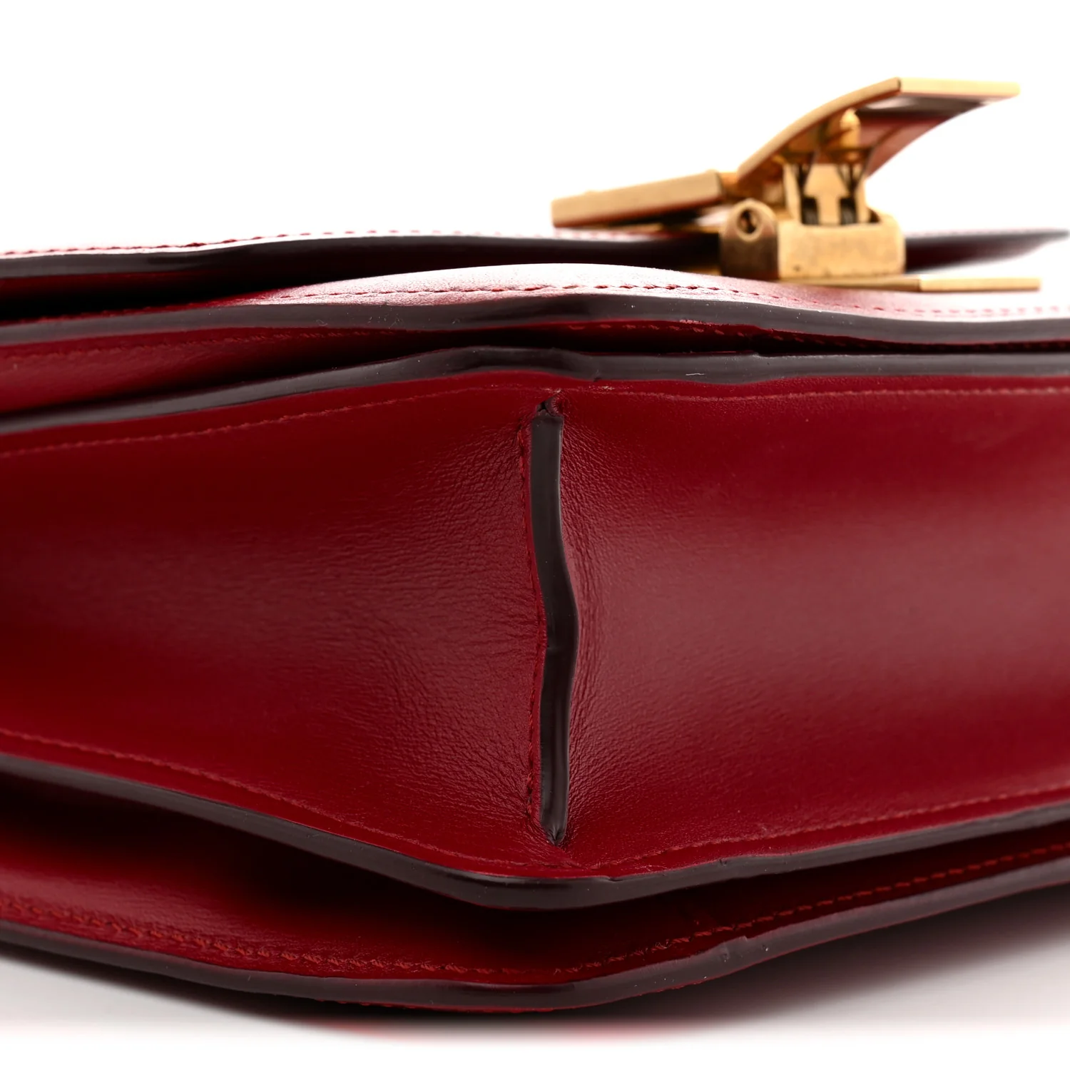 Box Calfskin Small Classic Box Flap Bag Red - Top Club