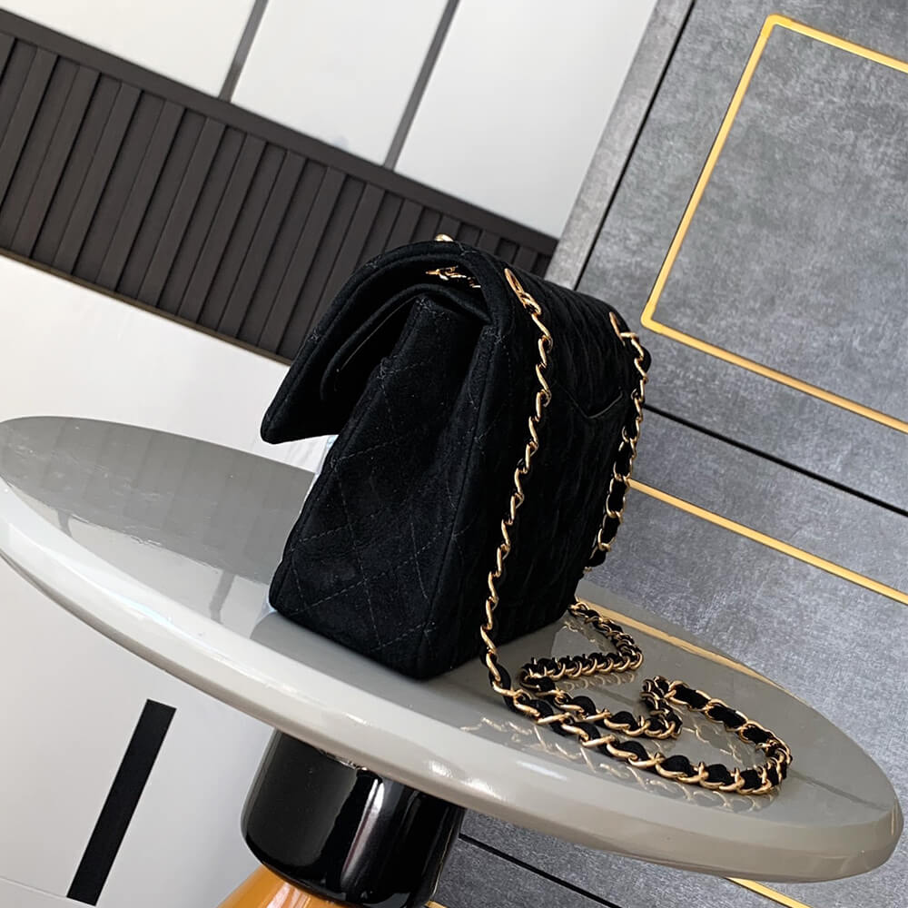 CHANEL Suede Classic Double Flap Handbag(HIGH-END GRADE) - Top Club