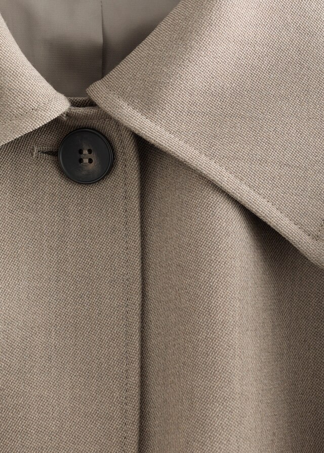 & Other Stories TIE-BELT WOOL TRENCH COAT
