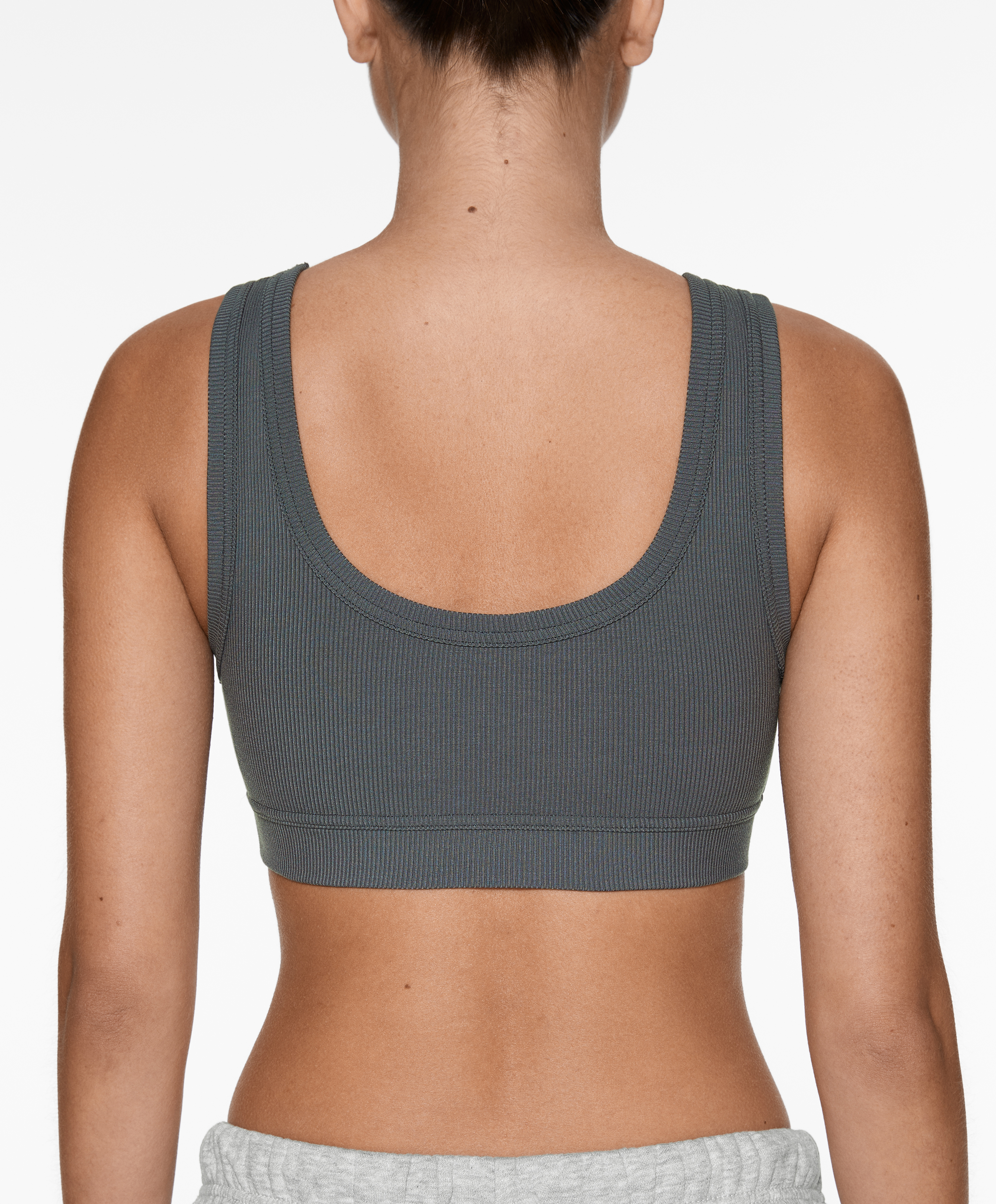 OYSHO Rib bra top with modal