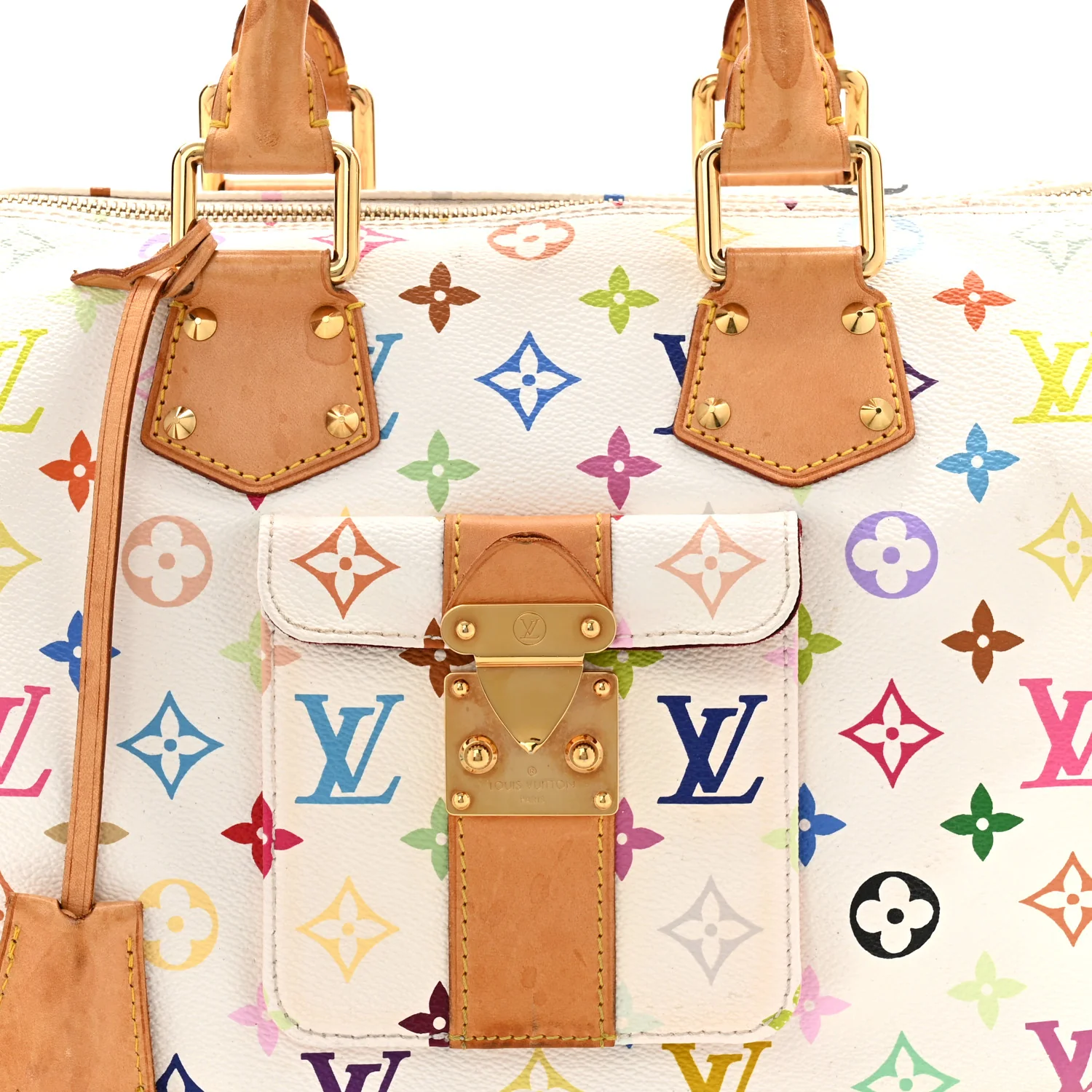 Monogram Multicolor Speedy 30 White - Top Club