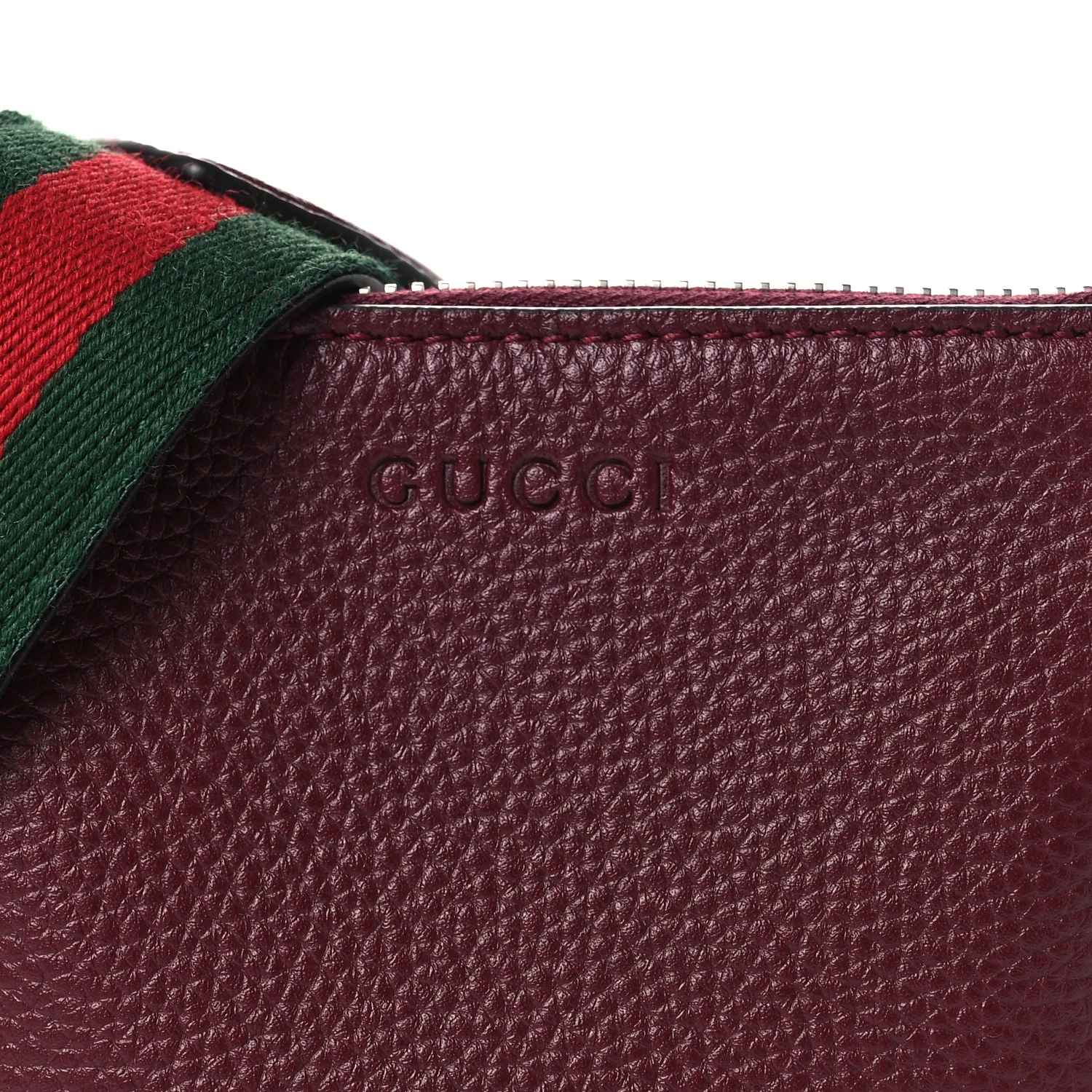 Pebbled Calfskin Mini B Shoulder Bag Red - Top Club
