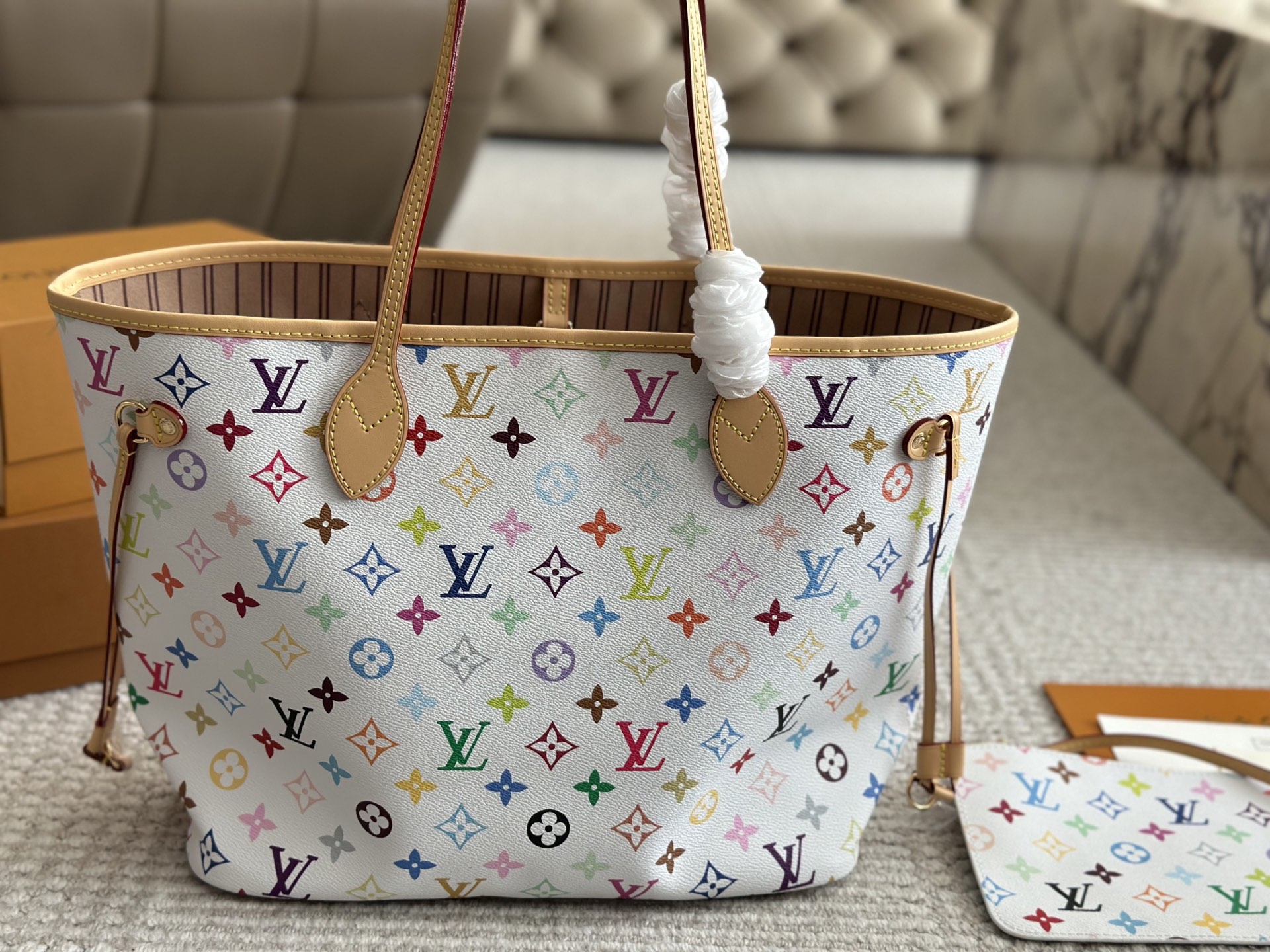 Louis new arrival neverfull N41605 bag size: 32*29*17 cm