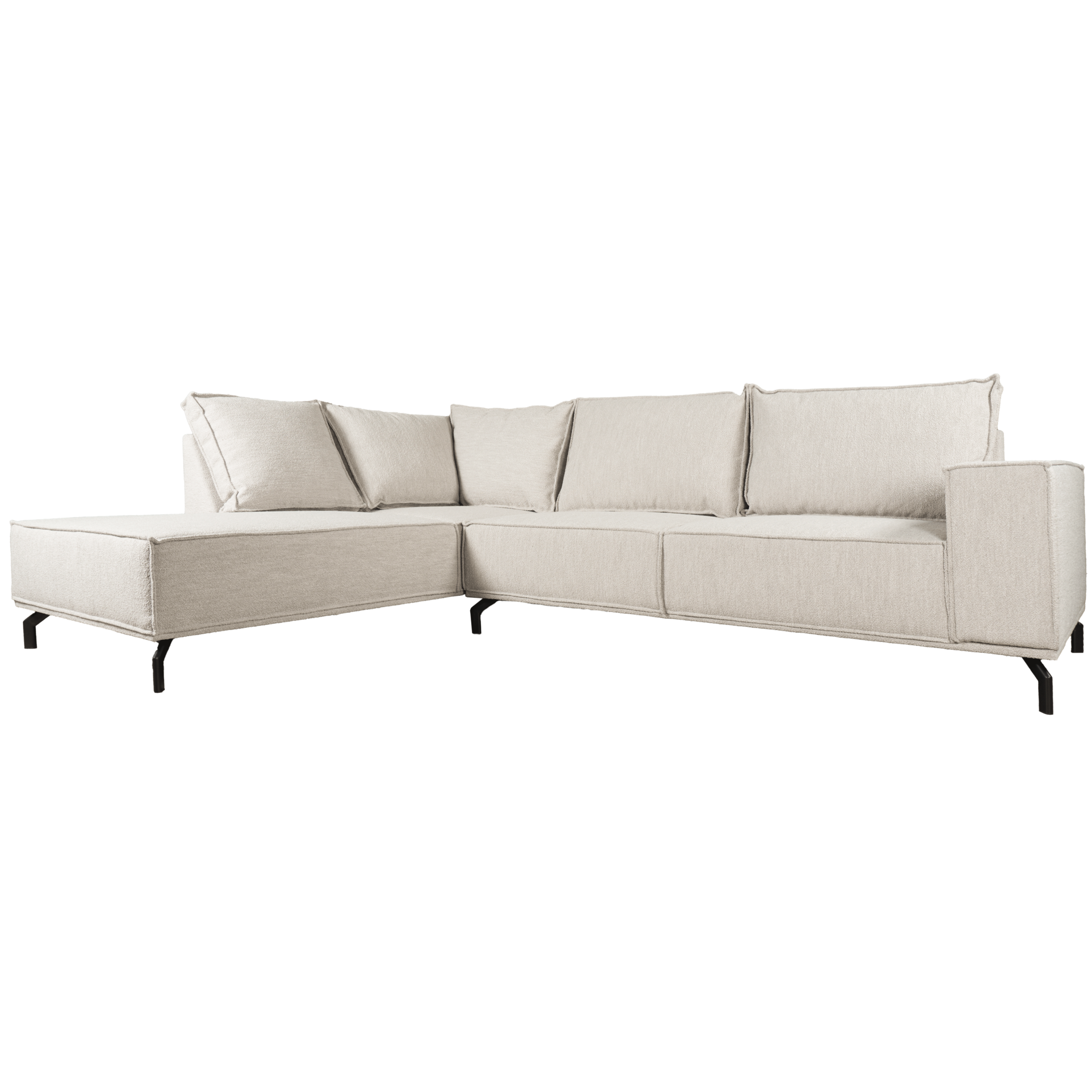 Hoekbank Ron Boucle Naturel Links