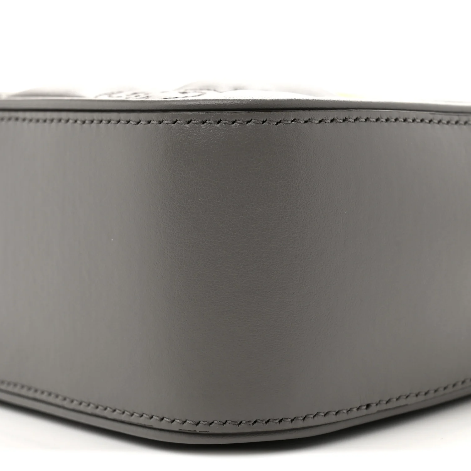 Calfskin GG Matelasse Shoulder Bag Dusty Grey Natural - Top Club
