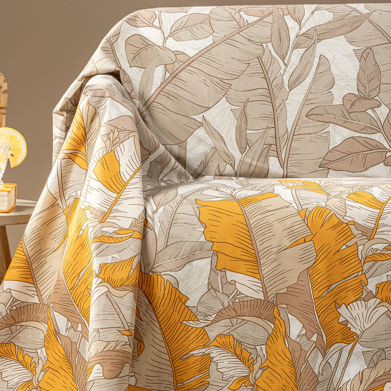 Telo Arredo Copridivano Grandecor In Cotone Forest Matrimoniale Ambra Caleffi