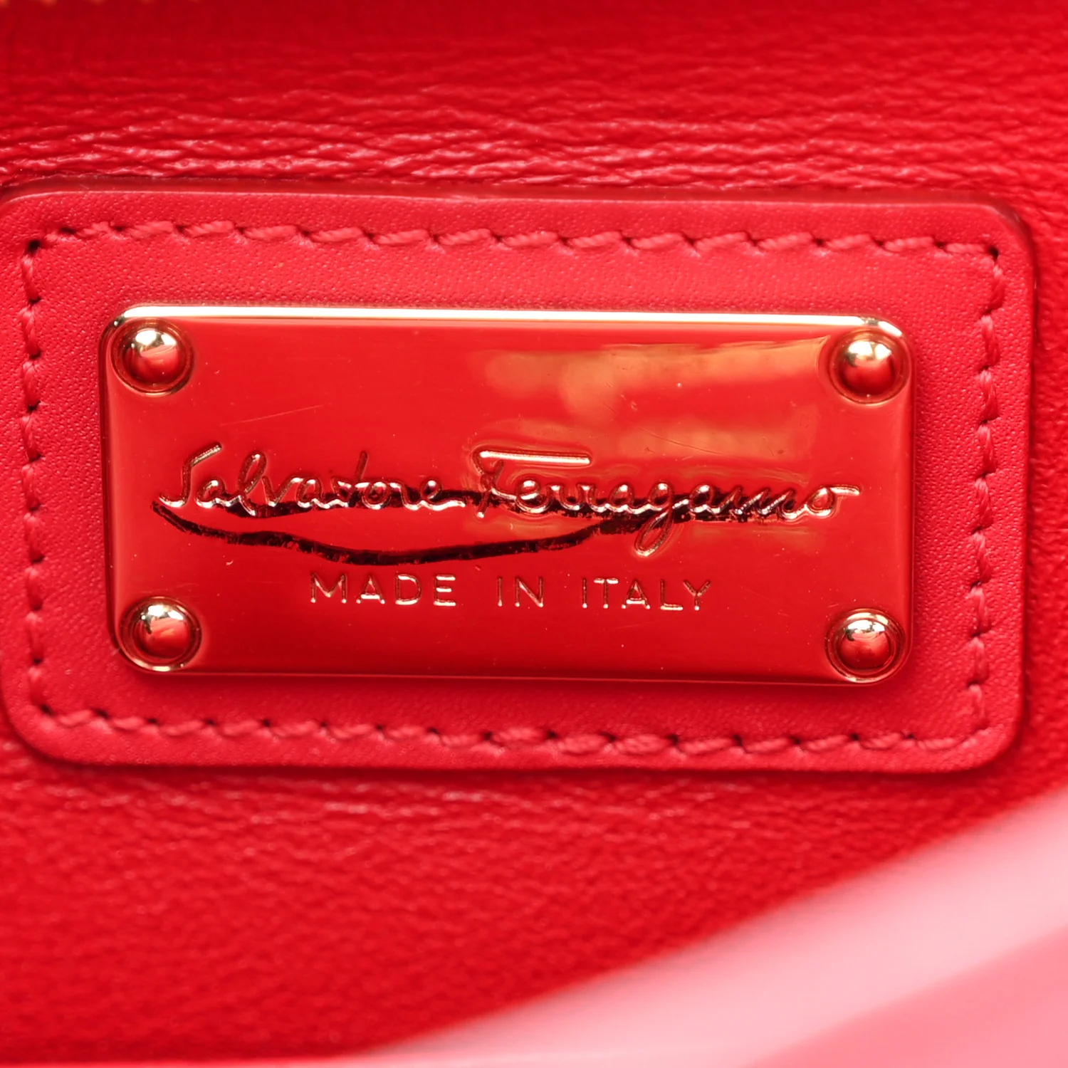 Calfskin Medium Sofia Shoulder Bag Red - Top Club