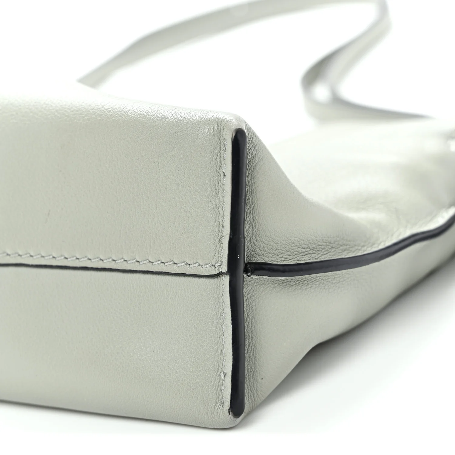 Calfskin Mini Flamenco Knot Clutch Ash Grey - Top Club