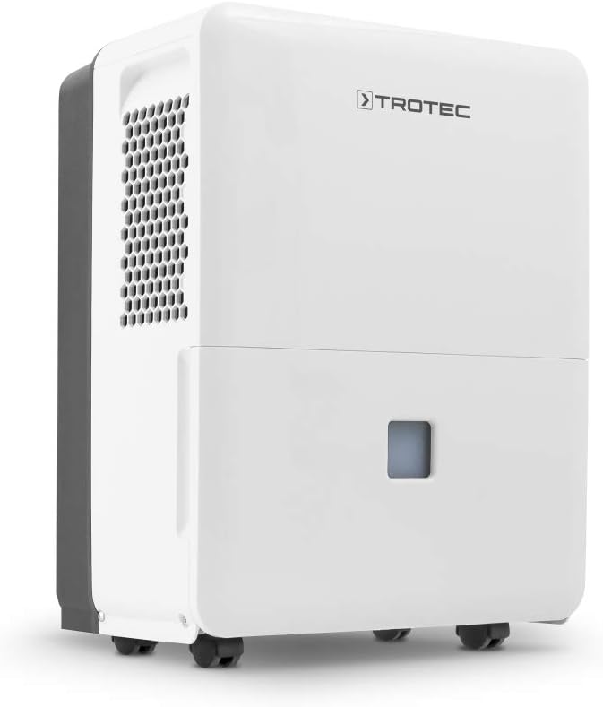 TROTEC Deumidificatore elettrico TTK 96 E – potenza 30 L/giorno – superficie 90 m² / 230 m³ – deumidificatore per ambienti – per appartamenti e camere da letto