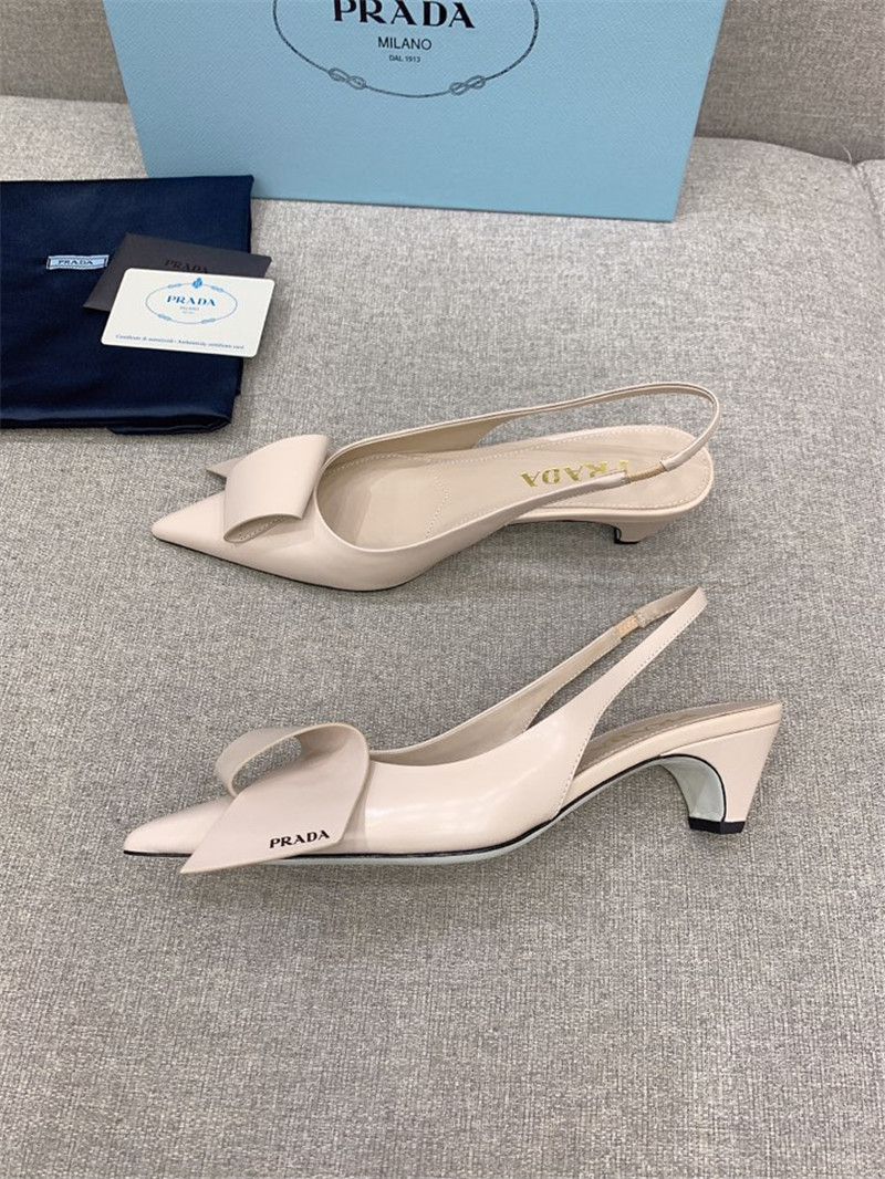prada catwalk new cat heel origami back empty shoes - Sneaker Replica Workshop